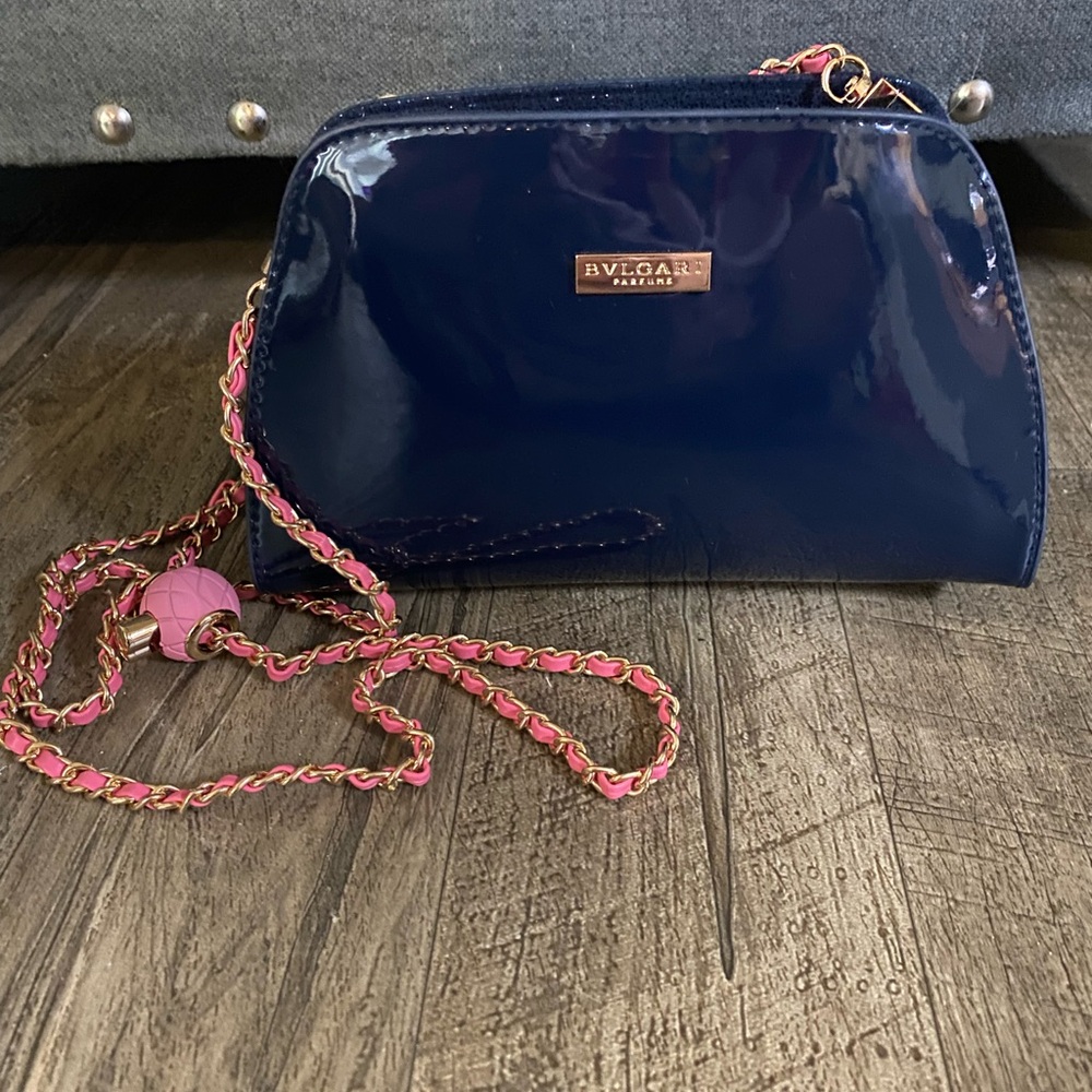 BVLGARI Perfume bag turned into a crossbody.